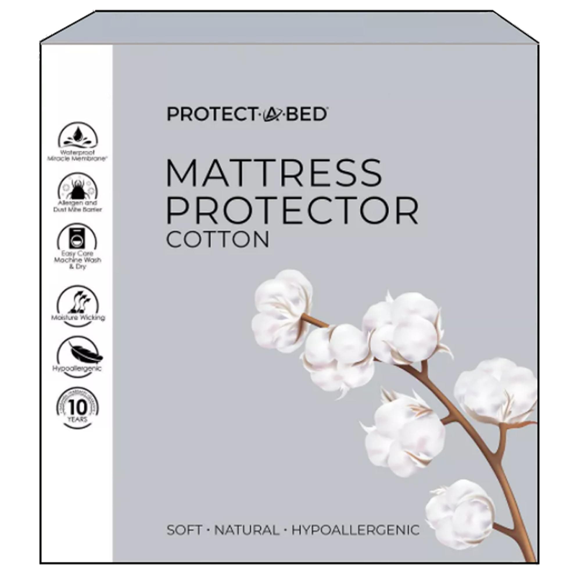 Cotton Jersey Mattress Protector, Full