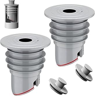 Washing Machine Drain Hose Seal, Anti-Odor Floor Drain Plug Sewer Pipe Seal Ring Sealing Cover, Washing Machine Sealing Plug (2, M: 45-50MM)