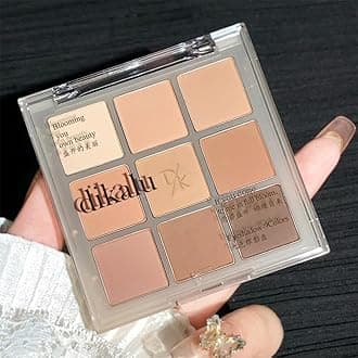 9-Color Nude Eyeshadow Palette - Highly Pigmented, Matte Finishes, Long-Lasting Waterproof for Women (Cinnamon Latte)