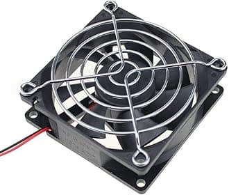 GDSTIME PC Case Fans 80mm x 80mm x 25mm 12V Brushless DC Cooling Fan 2Pin for Computer Desktop Power Supply RV Fridge Car Amplifier