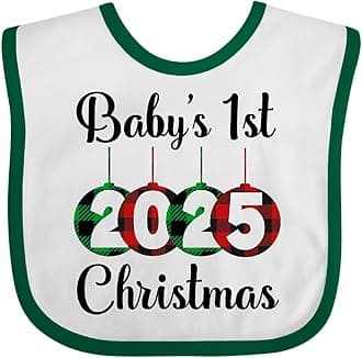 Babys 1st Christmas 2025 Baby Bib
