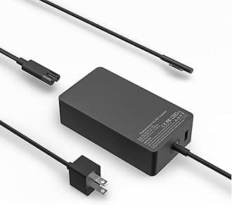 Surface Book Surface Pro Charger 65W 15V 4A AC Power Adapter Supply for Microsoft Surface Book 2 Surface Pro 3/4/5/6 Surface Go Surface Laptop 2 with USB Charging Port and 6ft Cord fit Model 1706