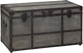 Signature Design by Ashley Amsel Industrial Storage Trunk or Coffee Table, Dark Gray