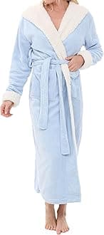 Sherpa Robes for Women Long, Womens Robes Long Hooded Bathrobes for Women, Plus Size Robe