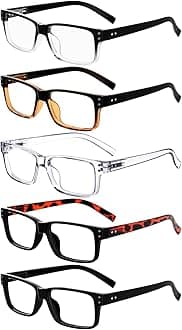 Eyekepper Men's Av2021-eyekepper-1ae1000a Mens Vintage Reading Glasses-5 Pack Include Reading Sunglasses for Men Outdoor Reading,Reader Eyeglasses Women