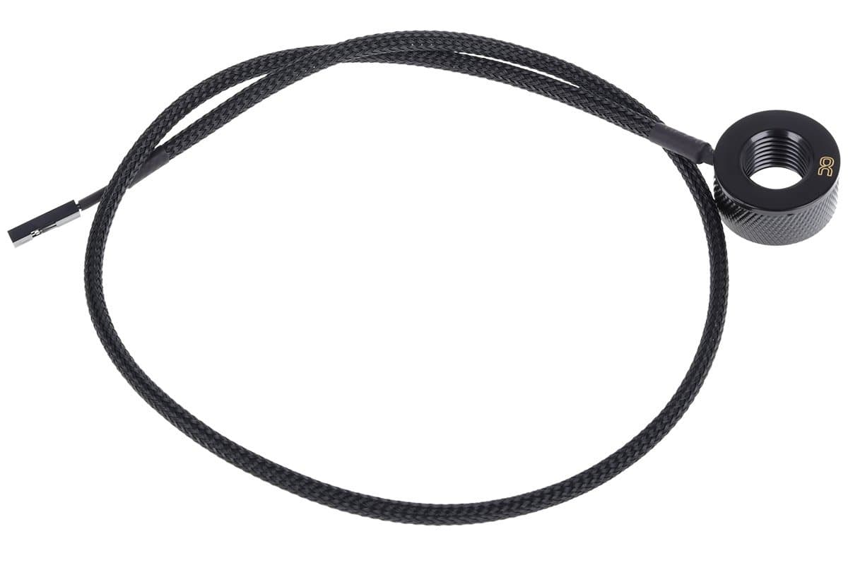 Eiszapfen Temperature Sensor G1/4 IG/IG with AG Adapter, Deep Black