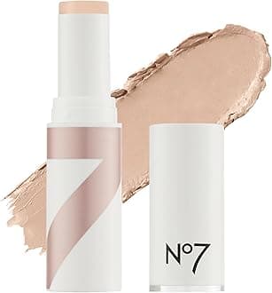 No7 Stay Perfect Foundation Stick - Long-Wear Cream Foundation with Medium, Buildable Coverage - Enriched with Squalene for a Hydrating, Non-Drying & Dewy Finish - Creme (10g)