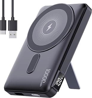 2025 Latest Magnetic Wireless Portable Charger Power Bank - 10000mAh Mag-Safe 22.5W PD Fast Max Charging with Built-in LED Display, Magnetic Battery Pack for iPhone 16/15/14/13/12/Pro/Mini/Pro Max