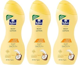 Soft Touch Body Lotion with Pure Coconut Milk & Honey |For Women & Men | All Skin types | 100% Natural, 72h Moisturisation | 8.4 Fl.oz. (Pack of 3)