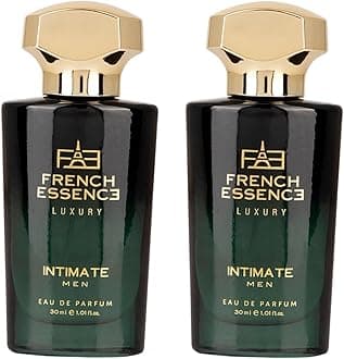 French Essence Intimate Premium Aerosol Perfume for Men | Long Lasting Luxury Eau de Parfum Set | Fresh Scent | Pack of 2 (30 ml Each)