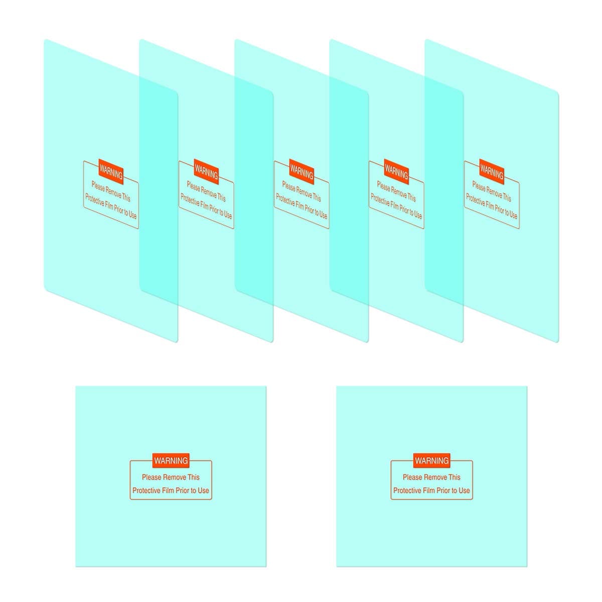 YESWELDER 5PCS Large Viewing Screen Outer Replacement Lens and 2Pcs Inner Replacement Lens for LYG-M800H, 17800F Welding Helmet