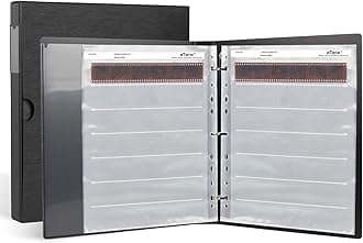 eTone Archival Storage Sheets 135 35mm Negative Page Preservers Sleeves with Film Album Ring Binder (50x135)