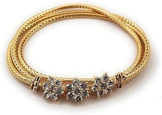 One Gram Micro Gold Plated Traditional Designer AD Stone Mugappu Chain for Women & Girls, 24 Inch, Gold Plated, No Gemstone