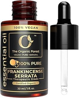 100% Plant Based Frankincense Essential Oil for Skin, Face, Aromatherapy & Diffuser - Pure & Organic Frankincense Oil for Anti-Aging, Wrinkles & Dull Skin | Aceite de Incienso