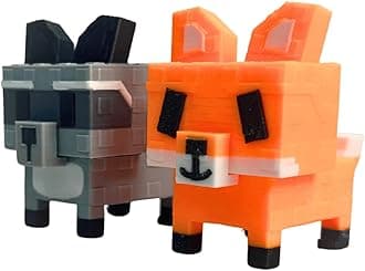 SUPERBE Grow a Garden Action Figure, 3D Printed Grow a Garden Pet Raccoon Red Fox Figures Toys, Collectible Animals Toy Gift for Fans