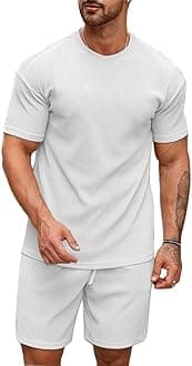 SMOWKLYMen's Premium Hosiery Cotton Blend Pyjama Set || Stylish Round Neck T-Shirt and Shorts || Casual Night Suit Wear Set for Man