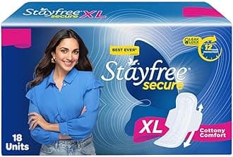 Stayfree Secure XL Cottony Comfort Sanitary napkins (18 unit )