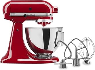 Kitchen Aid Tilt-Head Stand Mixer 4.5 Quart KSM85PBER, Empire Red by Kitchen Aid