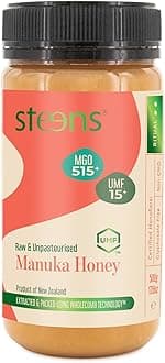 Manuka Honey - MGO 515+ - Pure & Raw 100% Certified UMF 15+ Manuka Honey - Bottled and Sealed in New Zealand - 500g