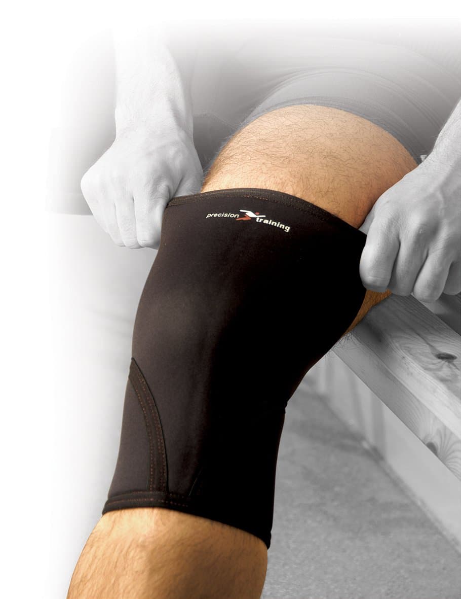 Precision Training Neoprene Knee Support - Black/Red, X-large