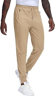 JWM Mens Tall Joggers Sweatpants Long Inseam Athletic Track Tapered Pants Workout Running Gym Training with 3 Zipper Pockets