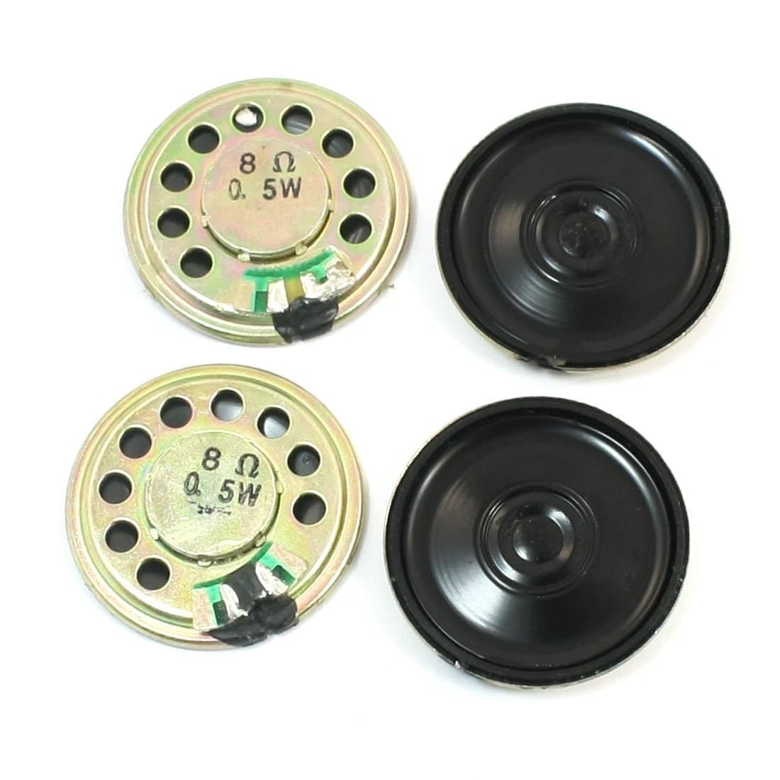 PRAV® Replacement 30mm Internal Magnet Mini DVD EVD Speaker 0.5W 8 Ohm 4Pcs