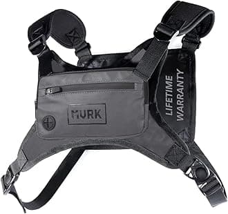 MVRK Waterproof Chest Pack - Minimalist Pack for Workout with Phone Holder and Extra Storage Lightweight Vest Running Backpack, Reflective elements