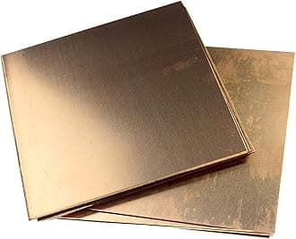 C110 Copper Sheet 99.9% Pure Copper Conductive, Thermal, and Corrosion Resistant Sheet Metal Plate, for Electrical and Thermal Conductivity Equipment, T 3mm x W 200mm x L 200mm, 1Pcs