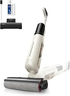 K30 SE Wet Dry Vacuum Cleaner, 180° Lie-Flat Reach Smart Vacuum Mop, 0 in Dual-Edge Cleaning, one-press self-cleaning, Lightweight, Powerful 18000Pa Suction Floor Cleaner for Hard Floors Pet Hair