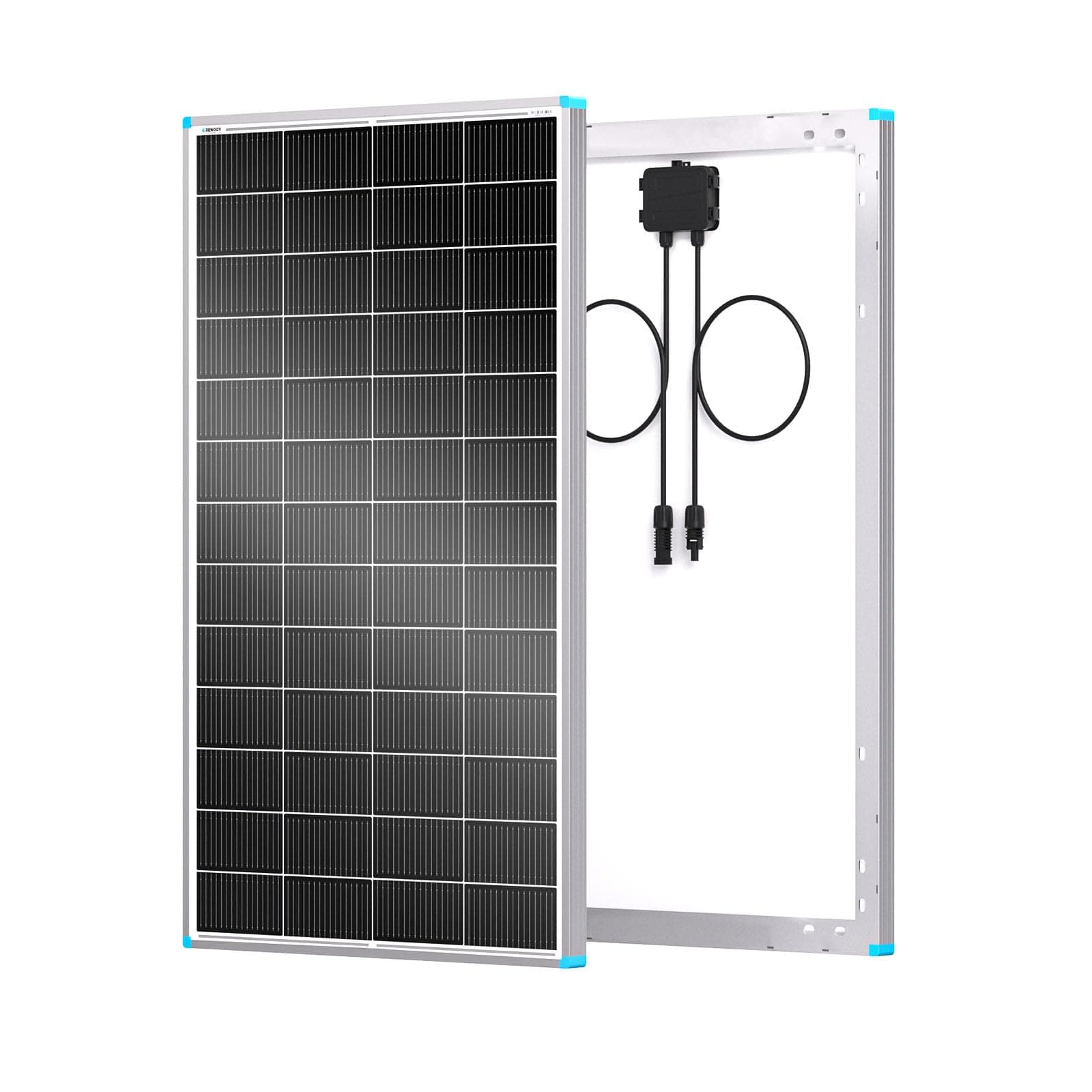 Renogy Solar Panel 200W, 12 V Monocrystalline Solar Panel PV Panel Off Grid Solar Power for Motorhome, Shed, Campervan Caravan and Boat Compact Design