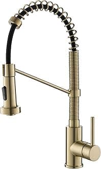 Kraus KPF-1610BG Bolden Kitchen Faucet, Brushed Gold