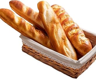 4pcs Artificial Bread Set, Realistic Fake Food for Display, Fake Bread for Decoration, Faux Baguette Food Props