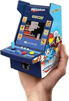 My Arcade Mega Man Mini Arcade Machine - Micro Player Pro Tabletop Arcade Machine, Portable Handheld Game, Retro Game Console, Mini Retro Game Machine for Kids & Adults