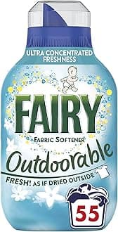Fairy Outdoorable Fabric Conditioner 55 Washes, Ultra Concentrated Formula For Sensitive Skin & Dermatologically Tested - 100% Recycled Bottle