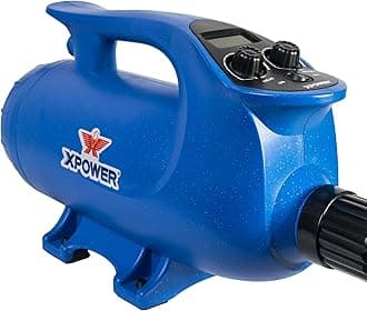 B-8 Elite 4 HP Brushless Motor Professional Pet Grooming Dog Force Hair Dryer with Variable Speed and Heat