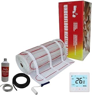 Electric Underfloor Heating kit 150w - 15.0m2 - White WiFi Thermostat