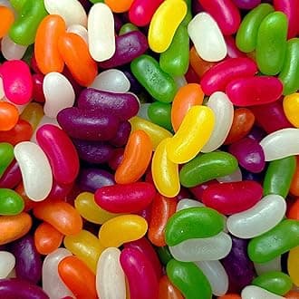 Jelly Beans Sweets -1kg - Retro Jelly Beans Assorted Sweets Pick and Mix for Sharing, Gifts, and Parties, 1 Kilo Bulk Bag. From Bentley & Ackerman Sweet Shop.
