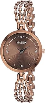 Daisy Collection | Stone Studded Dial with Designer Stone Studded Bracelet Chain Analog Watch for Women & Girls