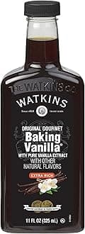 Watkins All Natural Original Gourmet Baking Vanilla, with Pure Vanilla Extract, 11 Fl Oz (Pack of 1) - Packaging May Vary