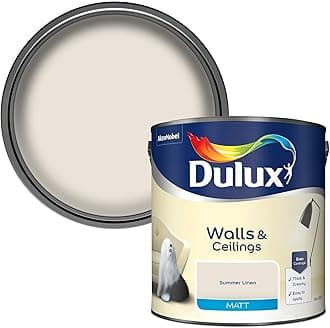 Dulux Matt Emulsion Paint For Walls And Ceilings - Summer Linen 2.5 Litres