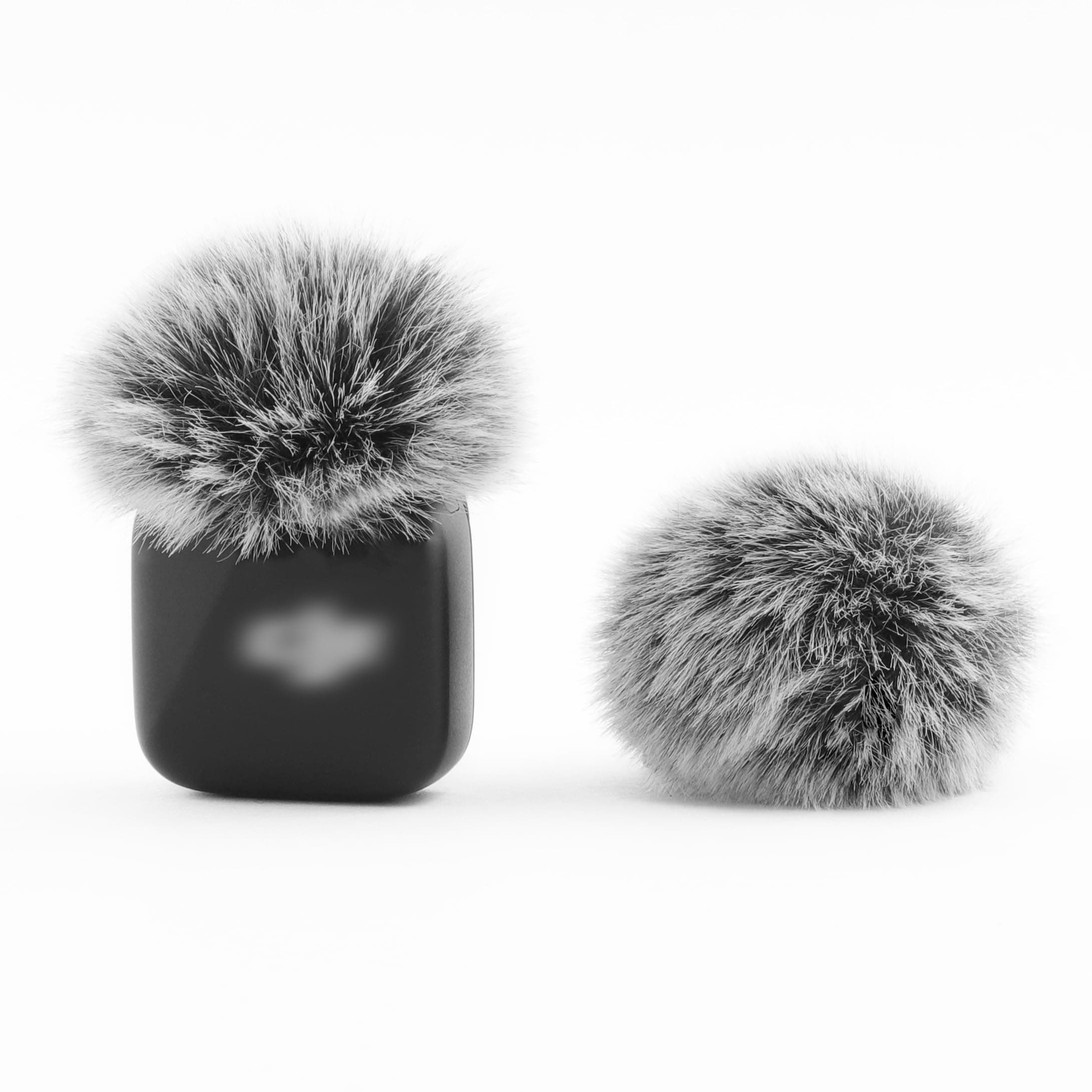 Windscreen for DJI MIC MINI (2024) Wireless Microphone Furry Wind Muff Deadcat Cover (Not for Dji Mic 1 and 2), 2-Pack Grey