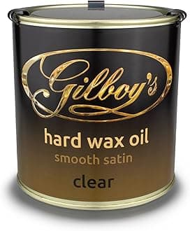 Gilboys Hard Wax Oil - Interior Wood Finish - 500ml - All Natural, Quick Drying, Water & Heat Resistant - Perfect for Sealing & Finishing Kitchen worktops, Stairs, Floors, Doors & Dining Tables