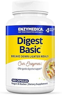 Digest Basic, Digestive Enzymes, 180 Vegan Capsules, High Dose, Soy Free, Vegetarian, Gluten Free, Non-GMO