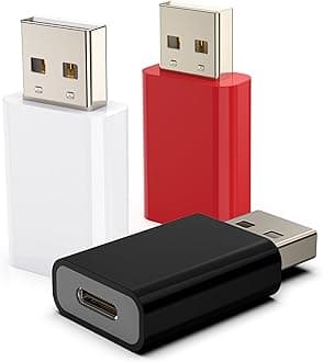 USB to USB-C Adapter,Type-C Female to USB-A Male Adapter Compatible with Apple MagSafe,Watch 10/9/8/7/SE/Ultra,Car,iPhone 16 15 14 13 12 Mini Pro Max,iPad,Galaxy,Pixel 5,CarPlay,Wall Plug