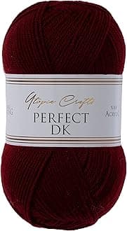 Utopia CraftsDK Double Knitting Yarn, 100g (Burgundy)
