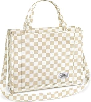 Corduroy Tote Bag for Women Small Satchel Bag Mini Tote Bag Aesthetic Crossbody Handbag - School Work Travel Shopping