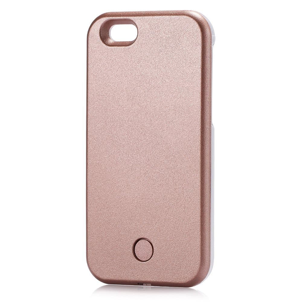 iPhone 6S Case, iPhone 6 Case, LED Light Up Luminous Selfie Case Illuminated Cell Phone Back Protection Cover for 4.7 Inch Apple iPhone6 iphone6S (Gold)