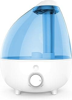 Pure Enrichment Ultrasonic Cool Mist Humidifier XL - 1-Gallon Water Tank With Variable Mist Control, Automatic Shut-Off, And Soft Night Light Options