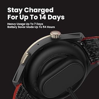 Amazfit Cheetah Pro 47mm Running Sports Smart Watch with Dual-Band GPS, Route navigation, Offline Maps, Training Template, 1.45'' AMOLED Display, 14-Day Battery Life, Heart Rate & Sleep Monitoring