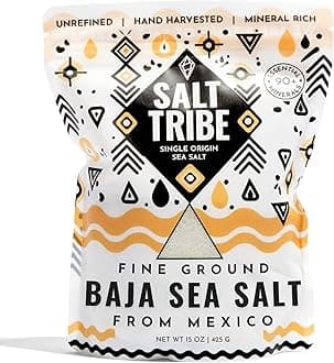 Baja Sea Salt | Fine Ground | Mineral Rich | 90+ Trace Minerals | Hydration Support | Sal Organica | Low Sodium | Organic & Unrefined | 15 oz | Single Origin Mexico | 425+ Servings